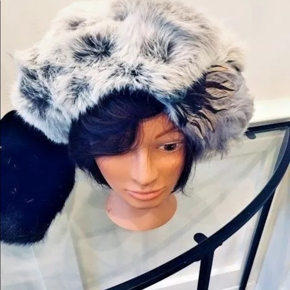 VTG CHINCHILLA REX HAT TAM BERET ANDRÉ CREATION - Picture 10 of 10